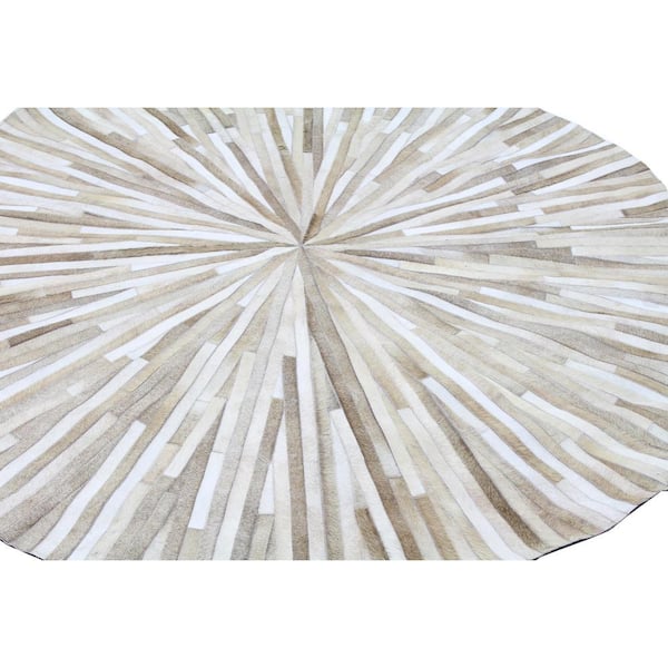 Santa Fe Camel 6 ft. x 6 ft. Geometric Contemporary Area Rug