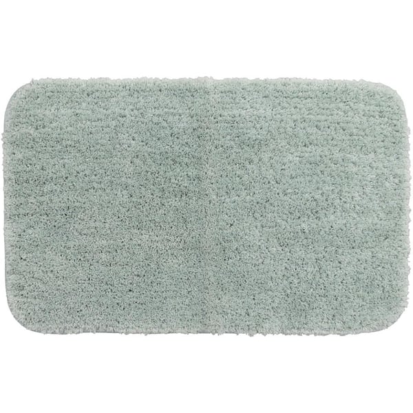 Mohawk Home Duo Green 17 in. x 24 in. Nylon Machine Washable Bath Mat
