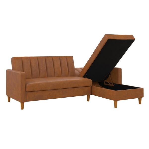 futon sectional with storage