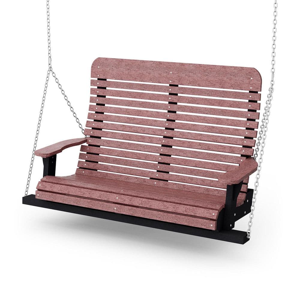 Signature 2-Person Cherrywood and Black Plastic Porch Swing price history on PriceWatchPro