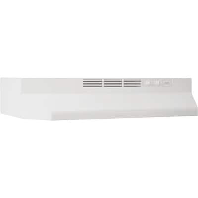 41000 Series 24 in. Ductless Under Cabinet Range Hood with Light in White