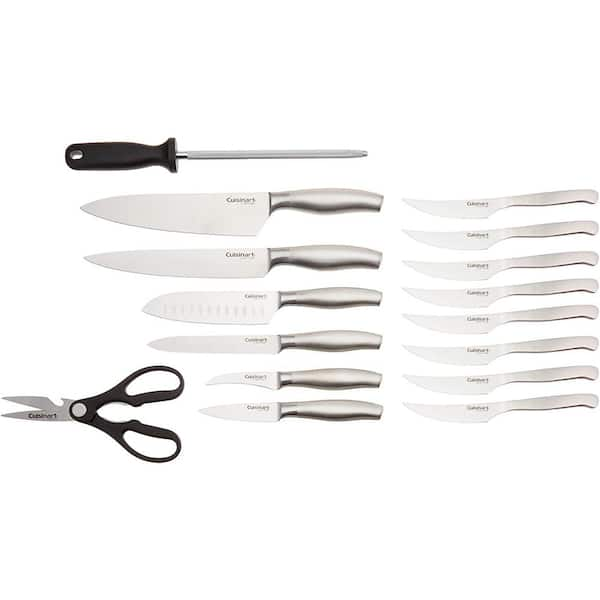 8 Cuisinart Stainless Steel Graphix Collection Steak Knives Serrated  C77LE-SK