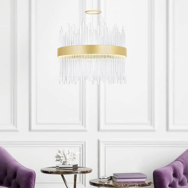 Genevieve LED Chandelier With Medallion Gold Finish