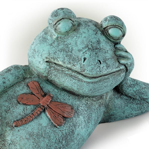 Suave Shopper Frog Garden Statue 34868 - The Home Depot