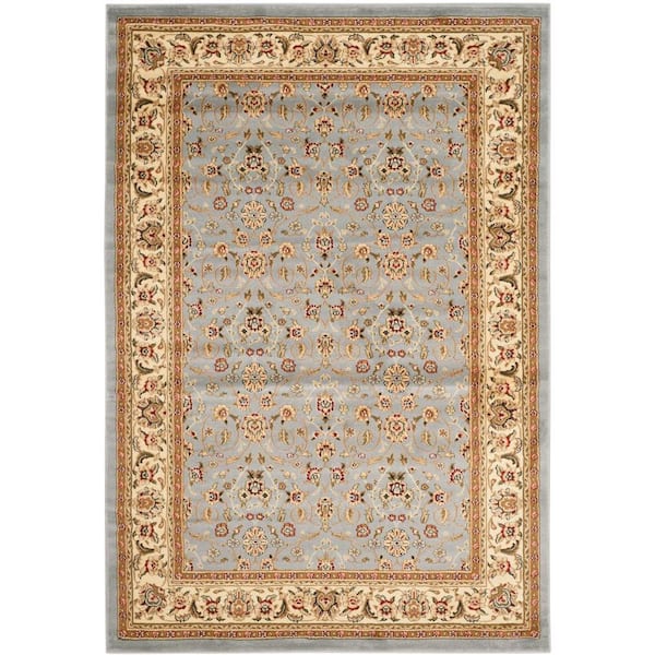 SAFAVIEH Lyndhurst Light Blue/Ivory 6 ft. x 9 ft. Border Area Rug