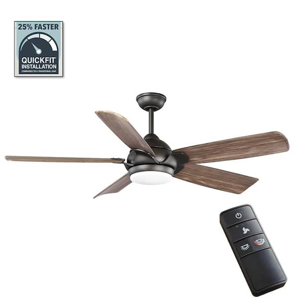Home Decorators Collection Camrose 60 in. White Color Changing Integrated LED Bronze Indoor Ceiling Fan with Light Kit and Remote Control