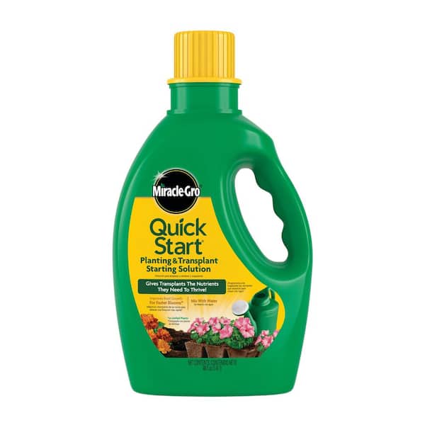 Quick Start Planting and Transplant Starting Solution 48 oz. For Flower and Vegetable Plants, Liquid Plant Fertilizer