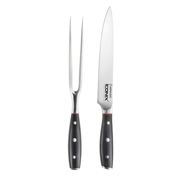 ZWILLING J.A. Henckels Pro 8 Carving Knife & Fork Set, Stainless