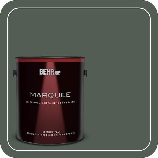 BEHR MARQUEE 1 gal. #700F-7 Evergreen Bough Flat Exterior Paint & Primer