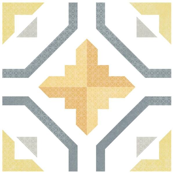 Merola Tile Prisma Mango 10 in. x 10 in. Porcelain Floor and Wall Take Home Tile Sample