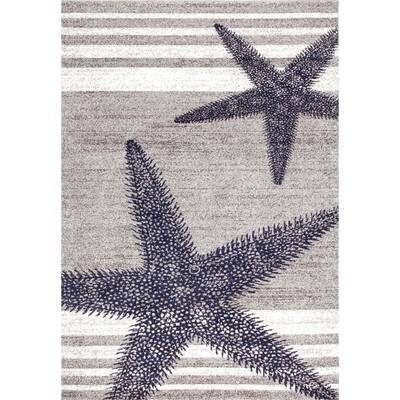 Thomas Paul Starfish Gray 8 ft. x 10 ft. Area Rug