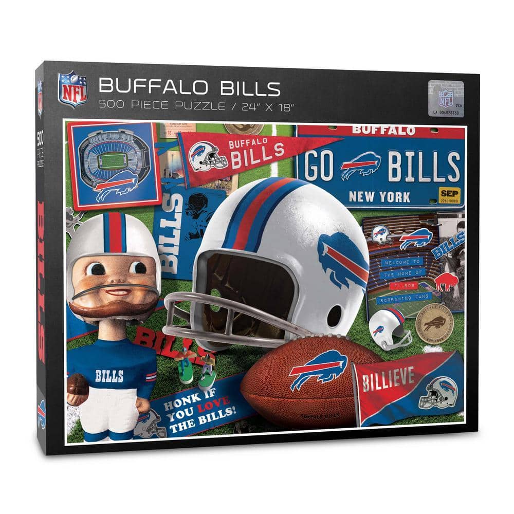 YouTheFan NFL Buffalo Bills Retro Series Puzzle (500-Pieces)