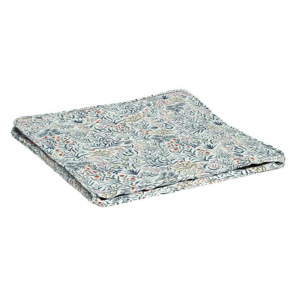 ARDEN SELECTIONS ProFoam 24 in. x 24 in. Outdoor Deep Seat Bottom Cover in Pistachio Botanical