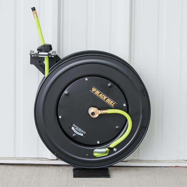 BLACK BULL 50 ft. Retractable Air Hose Reel with Auto Rewind