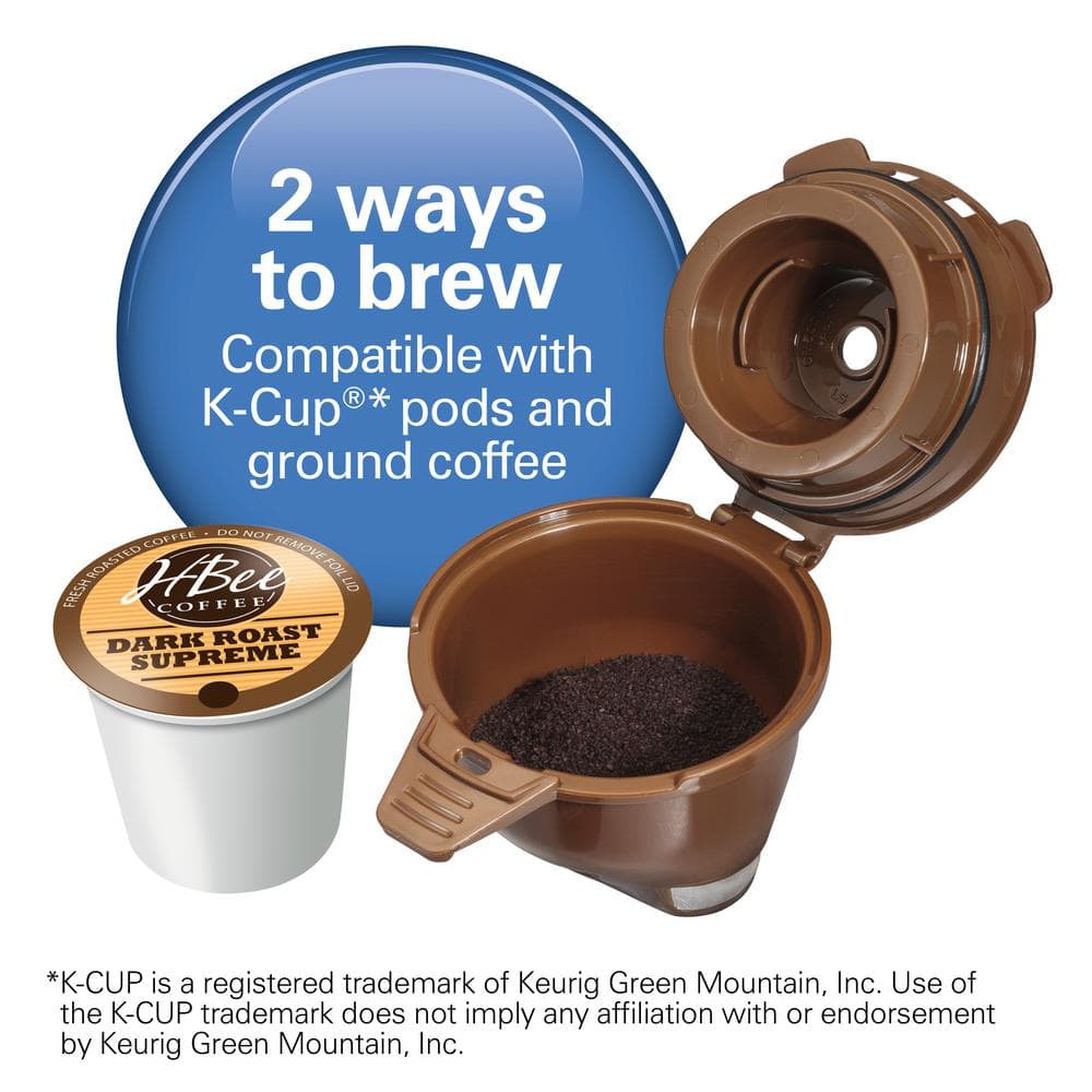 FlexBrew Black and Silver Single-Serve Coffee Maker