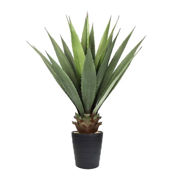 31 in. Artificial Agave Succulent Plant in Tiered Pot