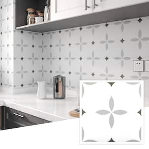 11.8 in. x 11.8 in. Peel and Stick Tile Stickers Non-Slip Self-Adhesive Backsplash Tiles for Wall, Floor (10-Pack)