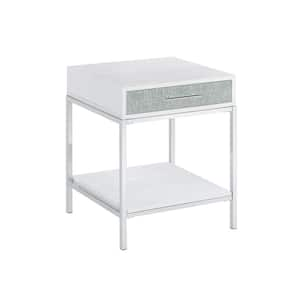 Mirage 19 in. Mirrored Rectangle End Table