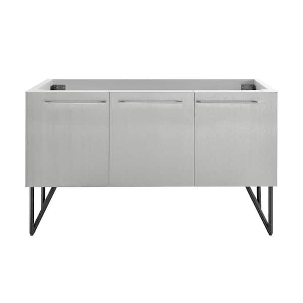 Swiss Madison Annecy 60.25 in. W x 25.4 in D x 7.7 in. H Bath Vanity Cabinet without Top in Grey