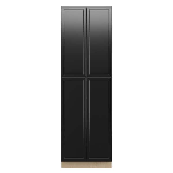 Kunal Kitchens Belle Haven Recessed 30 in. W x 96 in. H x 24 in. D in Driftwood Plywood Assembled Pantry Cabinet