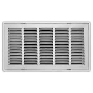 24 in. x 12 in. Steel Return Air Filter Grille in White