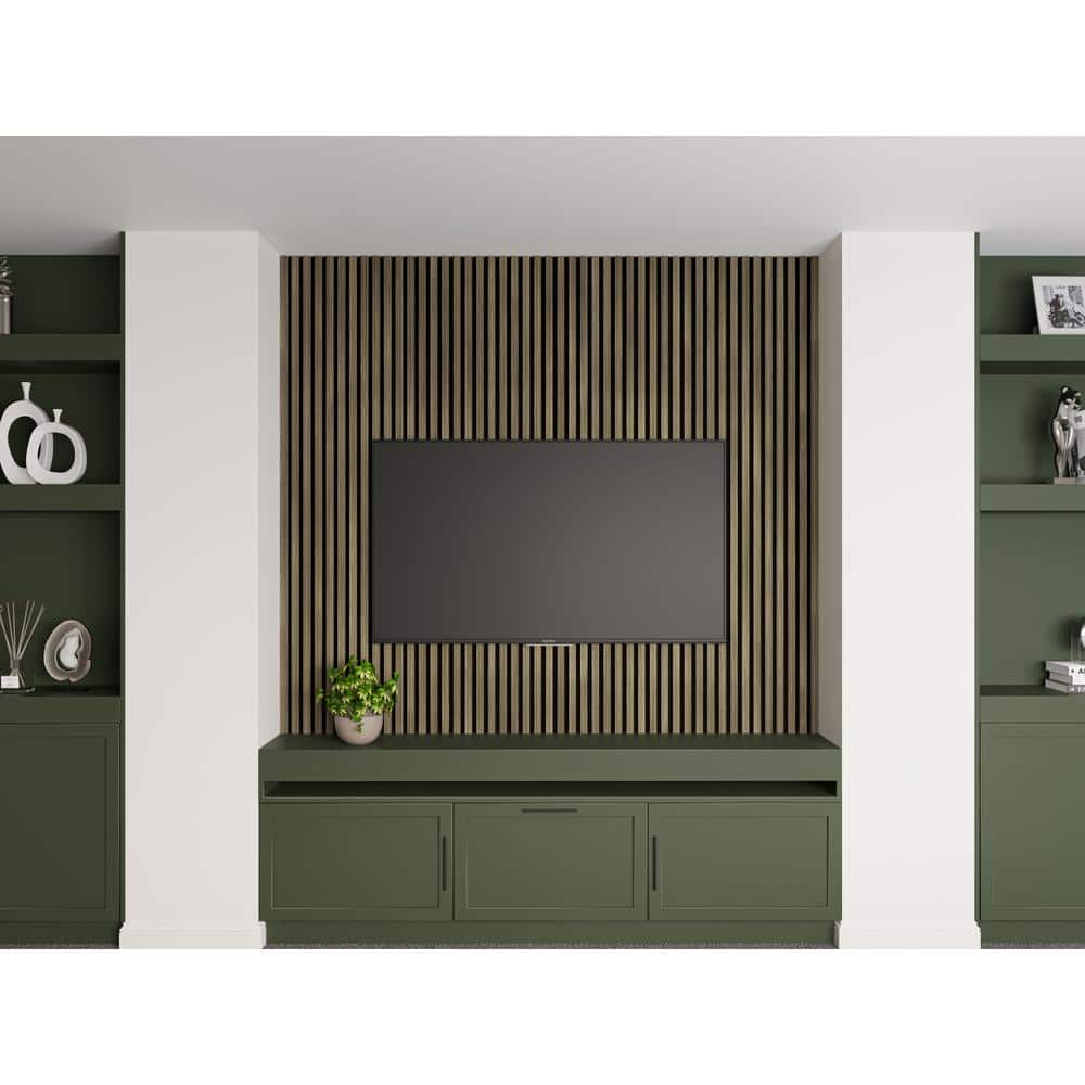 Gray Driftwood Acoustic Slat Wood Wall Panels