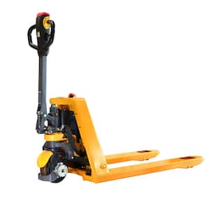 3300 lbs. 24V/20AH Lithium Battery Electric Pallet Jack Walkie Truck w/48 in. x 27 in. Fork Size 3.1 in. Fork Lowered