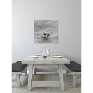 48 in. H x 48 in. W "Snow Owl" by Marmont Hill Framed Printed Canvas Wall Art