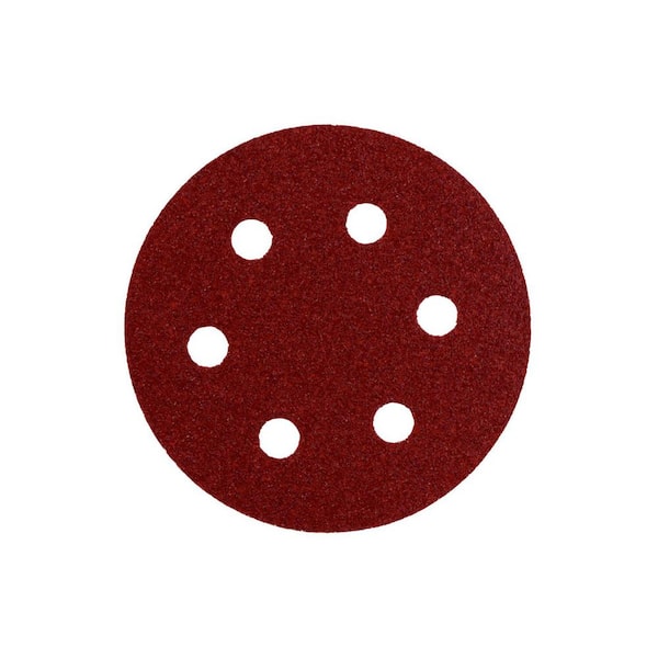 Metabo 6 in. Hook and Loop Sanding Sheets (5-Pack)