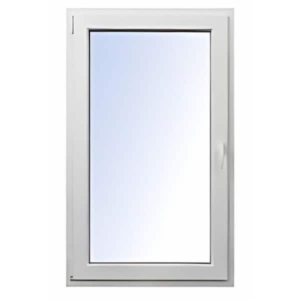 Avora Doors and Windows 32 in. x 24 in. Elite Euro White Double-Pane Vinyl Tilt/Turn Window with Left Inward Swing