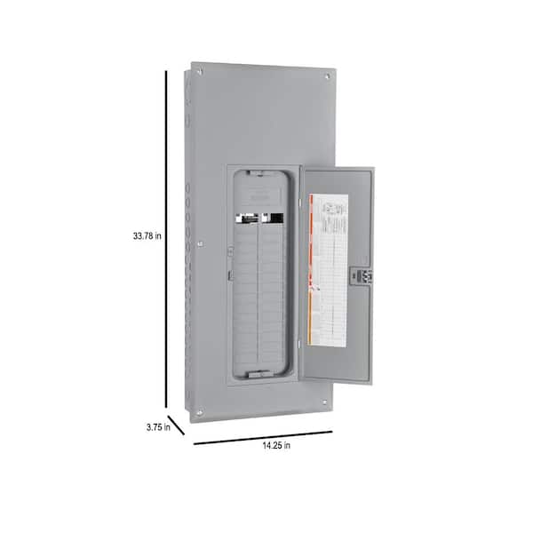 Square D Homeline 225 Amp 30-Space 60-Circuit Indoor Main Lug Plug
