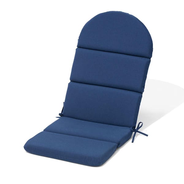 Unbranded 50 in. x 20 in. 1-Piece Deep Seat Outdoor Adirondack Chair Cushion in Navy Blue