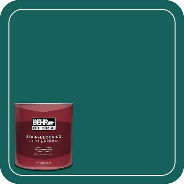 BEHR ULTRA 1 qt. #S-H-490 Billiard Table Extra Durable Flat Interior Paint & Primer