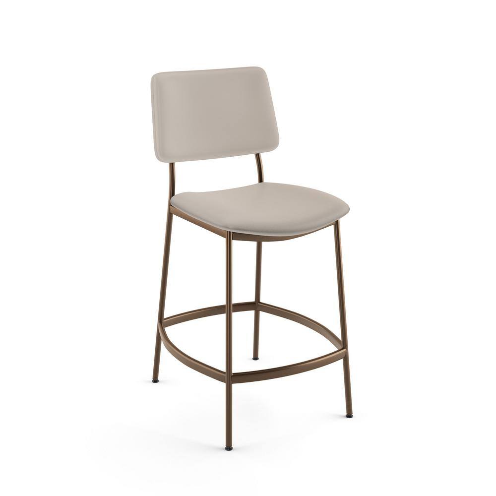 Amisco's Uplift Adjustable Screw Stool with Low Back • Barstool Comforts