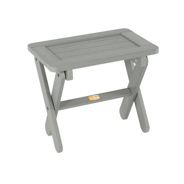 ELK OUTDOORS Arabella Coastal Teak Rectangular Plastic Outdoor Side Table