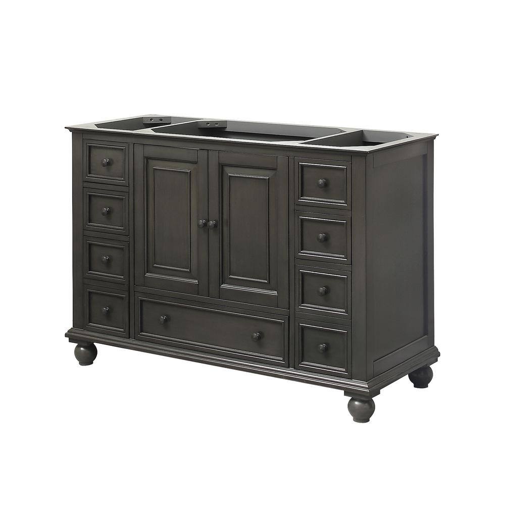 Thompson 48'' Charcoal Glaze Solid Wood Vanity Base