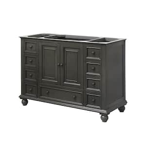 Thompson 48 in. W x 21 in. D x 34 in. H Vanity Cabinet in Charcoal Glaze