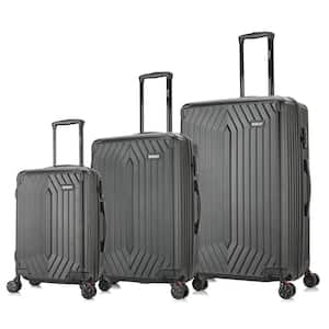 Stratos Lightweight Hardside Spinner 3-Piece Luggage Set 20 in., 24 in., 28 in. in Black