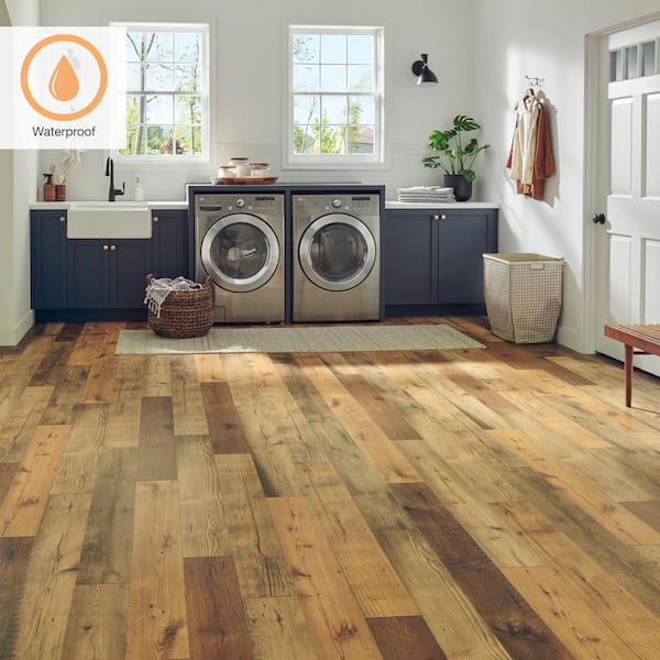 XP+ Smoked Umber Oak 10 mm T x 6.1 in. W Waterproof Laminate Wood Flooring (20.15 sqft/case)