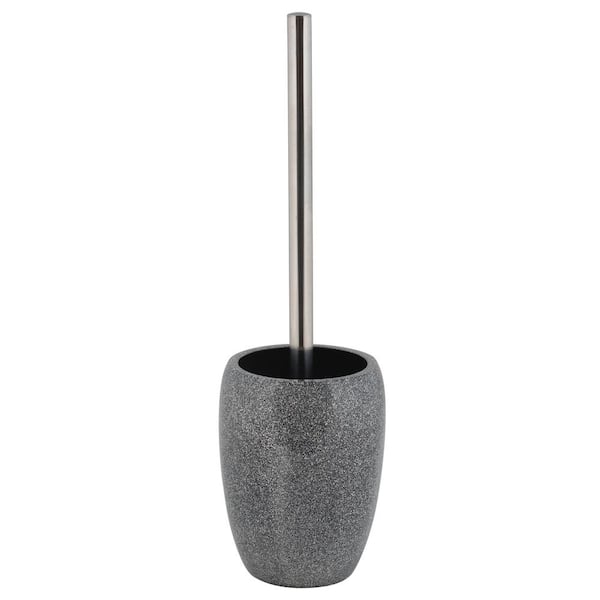 Eclat Glitter Toilet Bowl Brush and Holder in Grey