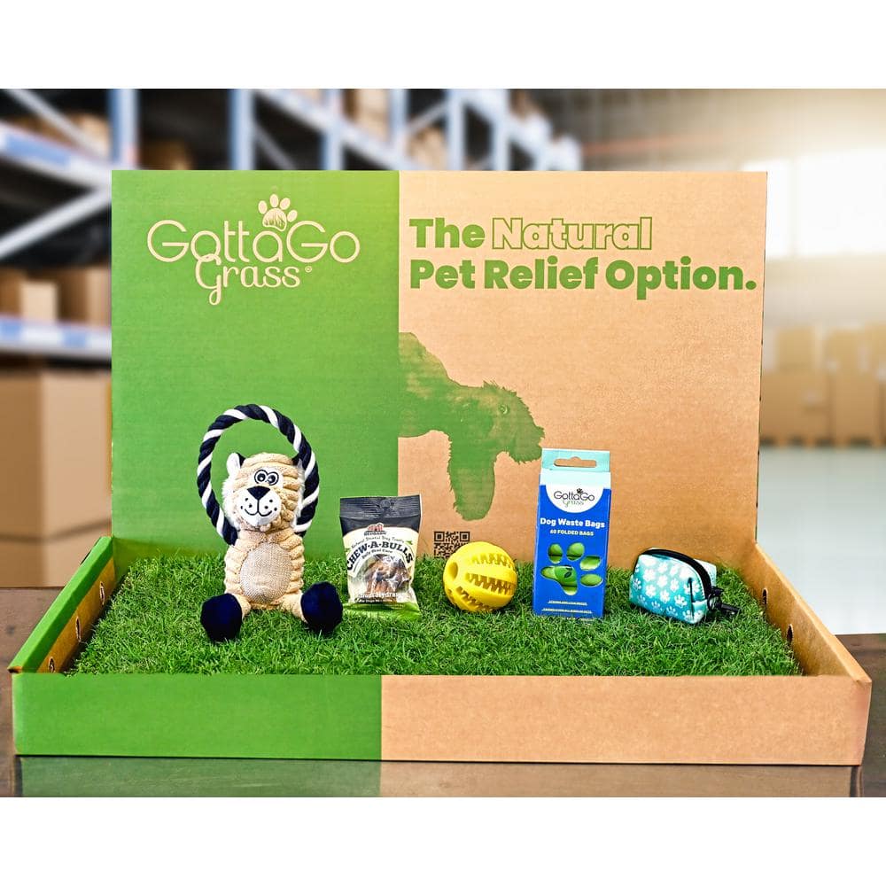 Gotta Go Grass Potty Pad Refill Plus Treat Plus Waste Bags Plus Waste Bag D