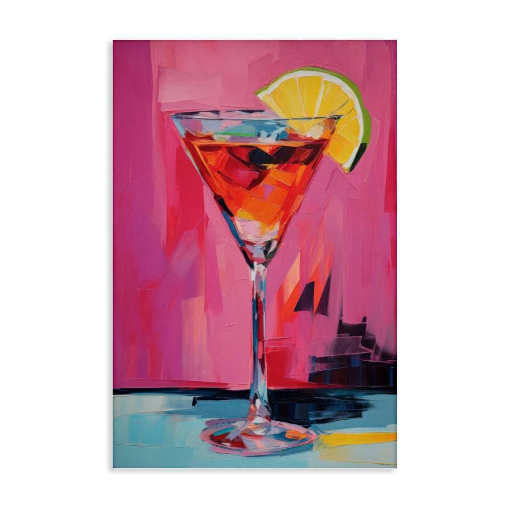 Pink Lady Cocktail by LSR Design Studio Unframed Food Graphic Art Print 36 in. x 24 in. price history on PriceWatchPro