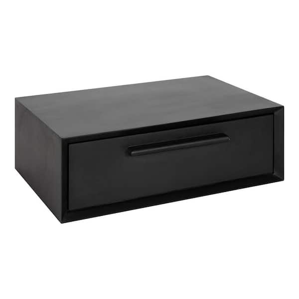 Kate and Laurel McCutcheon 12.00 in. D Black 6.00 in. H Rectangle End Table