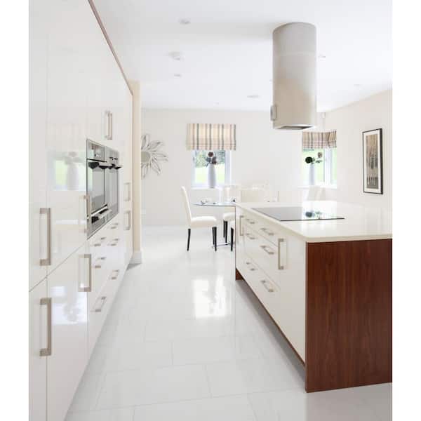 Marcella Gold 12 in. x 24 in. Polished Porcelain Marble Look Floor and Wall Tile (16 sq. ft./Case)