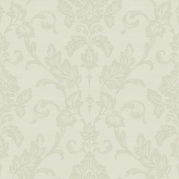 Trellis Scroll by SK Filson - Grey - Wallpaper : Wallpaper Direct