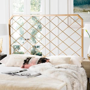Stitch Gold Queen Upholstered Headboard