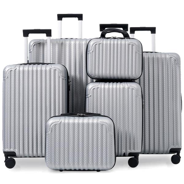 Merax 6 or more Bags 6-Piece Silver ABS Hardshell 12,14,16,20,24