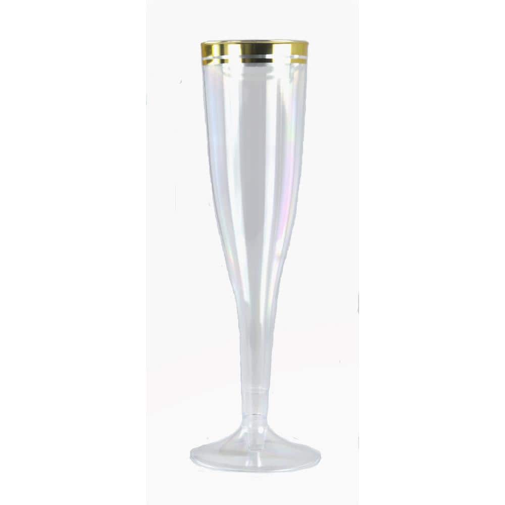 Bulk 100 Ct. Gold Glitter Plastic Shot Glass & Cup Kit
