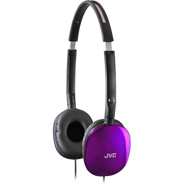 JVC Flats Light-Weight Folding Headphones - Violet