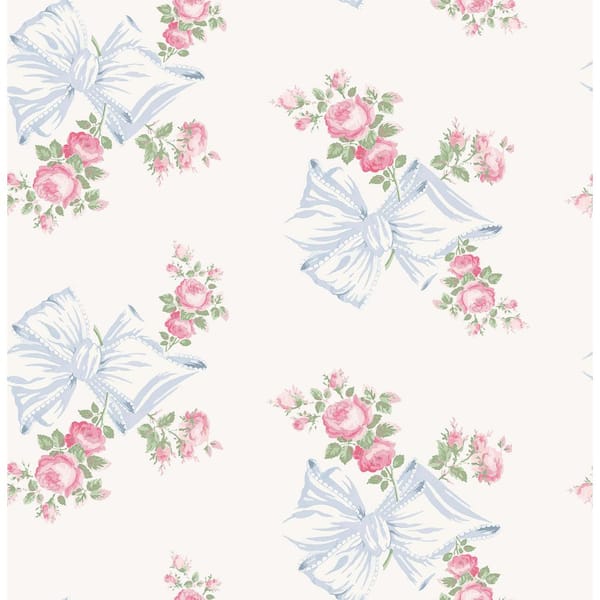 Rosa Beaux Pastel Blue Peel and Stick Wallpaper